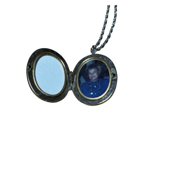 Vintage Bird Locket Pendant Necklace With Floral Design Meaningful Gift Boho 25" - Picture 4 of 5